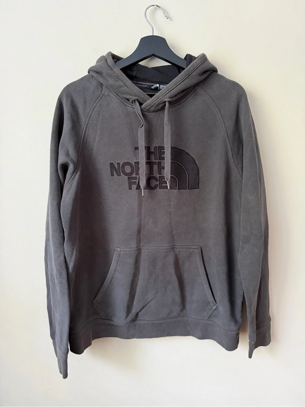 The North Face Men’s M Avalon Pullover Hoodie Charcoal Grey Half Dome Logo